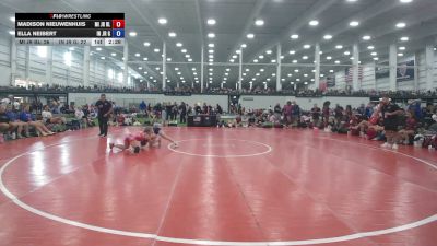 105 lbs Madison Nieuwenhuis, Michigan Blue vs Ella Neibert, Indiana Gold