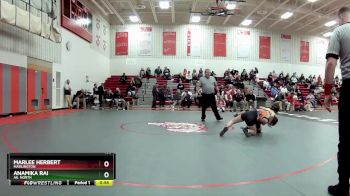 100 lbs 5th Place Match - Marlee Herbert, Marlington vs Anamika Rai, Ak. North