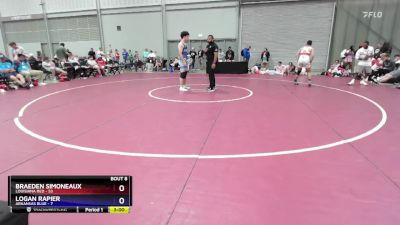 175 lbs Round 2 (8 Team) - Braeden Simoneaux, Louisiana Red vs Logan Rapier, Arkansas Blue