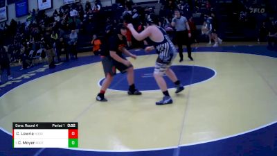 245 lbs Cons. Round 4 - Chase Moyer, Rootstown vs Clayton Lowrie, North Olmsted Orange