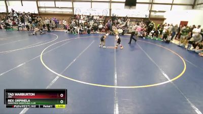 49 lbs Quarterfinal - Tad Warburton, JWC vs Rex Orpinela, Shootbox Wrestling Club