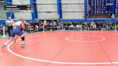 174 lbs Cons. Round 5 - Mason Gourley, Coast Guard vs Jake Deguire, Springfield