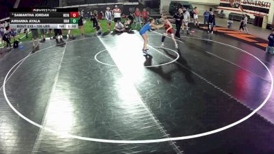 105 lbs Cons. Quarters - Samantha Jordan, Nevada vs Airianna Ayala, Idaho