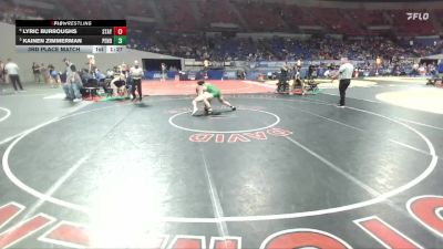 4A Boys 157 lbs 3rd Place Match - Kainen Zimmerman, Pendleton Boys vs Lyric Burroughs, Stayton Boys