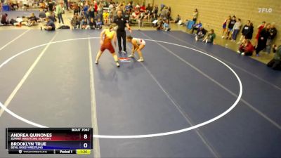 Round 2 - Andrea Quinones, Summit Wrestling Academy vs Brooklyn True, Devil Dogs Wrestling