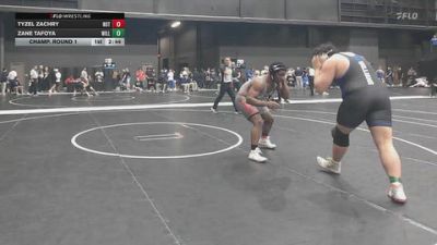 285 lbs Champ. Round 1 - Tyzel Zachry, Northern Oklahoma College-Tonkawa vs Zane Tafoya, Williams Baptist