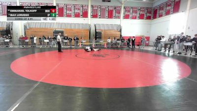 144 lbs Consi Of 8 #1 - Emmanuel Tolkoff, Brookline vs Max LoRusso, Saugus/Peabody