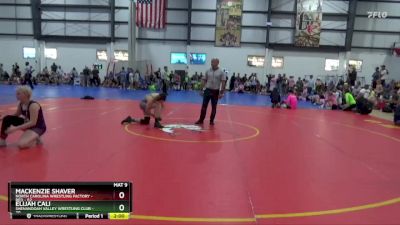 138 lbs Placement (4 Team) - MACKENZIE SHAVER, NORTH CAROLINA WRESTLING FACTORY - RED vs Elijah Cali, SHENANDOAH VALLEY WRESTLING CLUB