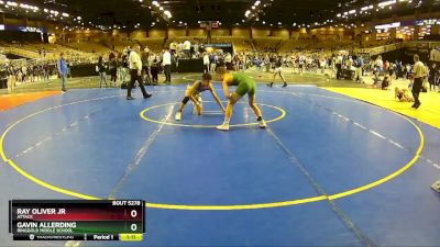 102 lbs Round 3 - Gavin Allerding, Ringgold Middle School vs Ray Oliver Jr, Attack