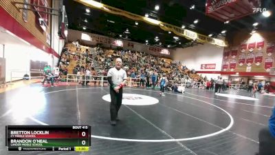 135 lbs Cons. Round 3 - Brandon O`Neal, Lander Middle School vs Bretton Locklin, CY Middle School