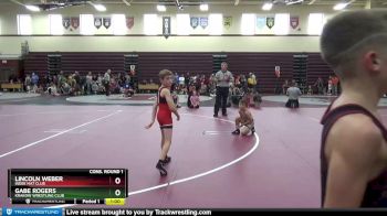 PW-12 lbs Cons. Round 1 - Gabe Rogers, Krakow Wrestling Club vs Lincoln Weber, Indee Mat Club
