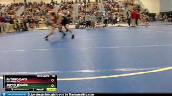 184 lbs Quarterfinal - Tommy Rogers, Cloud County vs Antonio Davis, Rochester-CTC