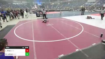 49 lbs Round Of 16 - Landon Khan, Bear Cave WC vs Malachi Latham, West Texas Grapplers