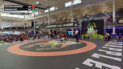 90 lbs 1st Place Match - Macklen Marksbury, Unattached vs Brennan Hart, Team Donahoe
