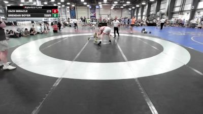 160 lbs Round Of 32 - Zach Miracle, Attrition Wrestling Gold vs Brendan Boyer, Triumph Elite