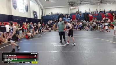 115/122 Round 2 - Levi Meyers, Ninety Six Wrestling vs Dylan Pryor, Unattached