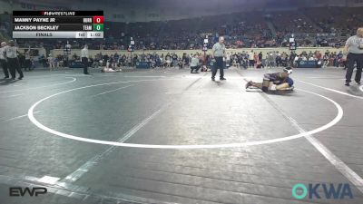 84 lbs Final - Manny Payne Jr, Hurricane Wrestling Academy vs Jackson Beckley, Team Tulsa Wrestling Club