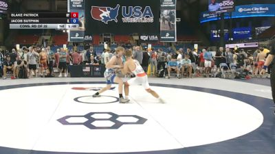 144 lbs Cons. Rd Of 32 - Blake Patrick, New York vs Jacob Sutphin, Illinois