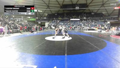 Boys 4A 144 lbs Cons. Round 4 - Colton Vincent, Chiawana vs Macin Castro, Spanaway Lake