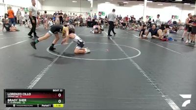 72 lbs Round 6 (8 Team) - Lorenzo Cillo, Savage WA vs Brady Sher, FL Scorpions