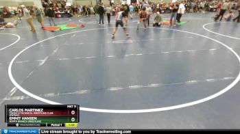 165 lbs Champ. Round 1 - Carlos Martinez, Tough N Technical Wrestling Club (TNTWC) vs Emmit Hansen, North Branch Wrestling