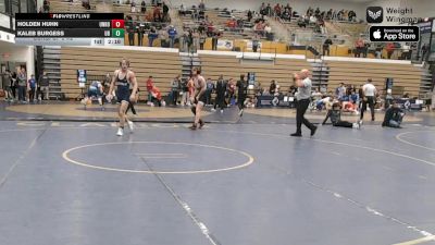 157 lbs Consi Of 8 #2 - Holden Huhn, Unrostered- Spire vs Kaleb Burgess, University At Buffalo