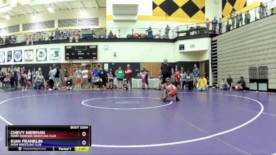 70 lbs Round 1 - Chevy Nierman, Perry Meridian Wrestling Club vs Kian Franklin, Avon Wrestling Club