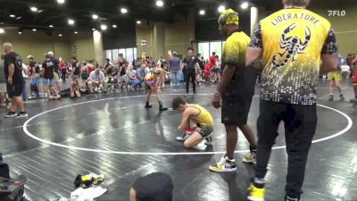 95 lbs Round 1 (6 Team) - AJ Dziedzicki, BHWC Florida Supreme Young Guns vs Zane Gustafson, Florida Scorpions