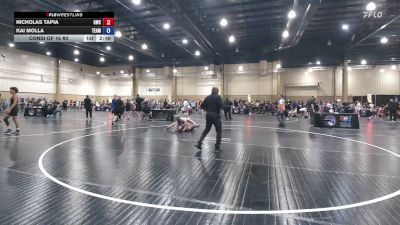 150 lbs Consi Of 16 #2 - Nicholas Tapia, Gladiator Wrestling vs Kai Molla, Team Jax Wrestling