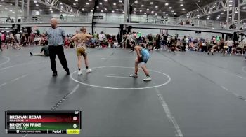 88 lbs Round 6 (8 Team) - Brighton Prine, Ohio Gold vs Brennan Rebar, Full Circle