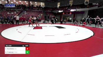 145 lbs Quarterfinal - Cayden Buckaloo, Davis High School Girls vs Kylie Freeman, Tonkawa High School Girls