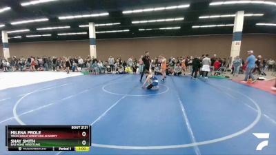 109-109 lbs Round 3 - Shay Smith, Bar None Wrestling vs Milena Prole, Texas Eagle Wrestling Academy