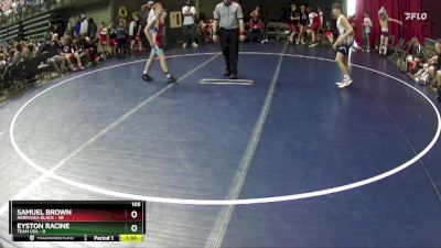 105 lbs Round 4 (6 Team) - Samuel Brown, Nebraska Black vs Eyston Racine, Team USA