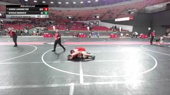 145 lbs 5th Place Match - Ethan Derrick, New Richmond vs Owen Linsmeyer, Seymour Area Wrestling Club