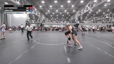130 lbs Round 2 - Lilly Massenzio, Razor PinkWave vs Emma Rial, South Side WC