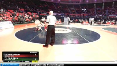 3A 138 lbs Quarterfinal - Tyler Guerra, St. Charles (East) vs Logan Kaminski, Lockport (Twp.)