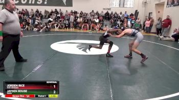 126 lbs Semifinal - Jayden Rouse, Dora vs Jorden Rice, Mae Jemison