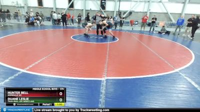 175 lbs 1st Place Match - Duane Leslie, Team Real Life Wrestling vs Hunter Bell, Homedale WC