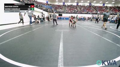 46 lbs Consolation - Drayson Couch, Del City Little League vs Gavino Camarillo, Clinton Youth Wrestling