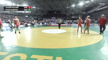 Boys 1A 138 lbs Semifinal - Cooper Williams, Castle Rock vs Kacen Hamilton, Castle Rock