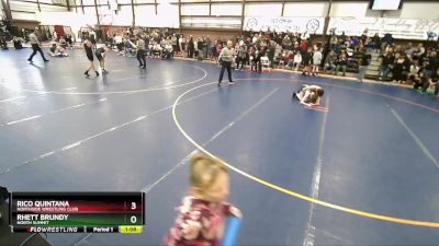 100 lbs Champ. Round 2 - Rico Quintana, Northside Wrestling Club vs Rhett Brundy, North Summit