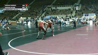 5A 132 lbs Semifinal - Nathan Haynie, Montevallo vs Nathan Parrish, Shelby County