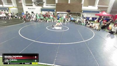 84 lbs Quarters & Wb (16 Team) - Cael Purcell, Idaho 2 vs Braden Thompson, Team Wyoming