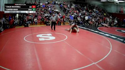 285 lbs Champ. Round 2 - Colin Rockwell, Albert Gallatin Hs vs Carter Knox, Marion Center Area Hs