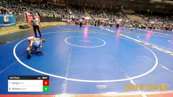 85 lbs 3rd Place - Tuff Tonga, Siouxland Wrestling Academy vs Blaise Wilson, Warrior Ridge