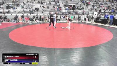 68 lbs Cons. Round 4 - McKenzie Cook, AK vs Riley Aamold, WA