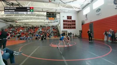 86-93 lbs Cons. Semi - Maddi Shatto, Sheridan Junior High School vs Lexi Porter, Lander Middle School