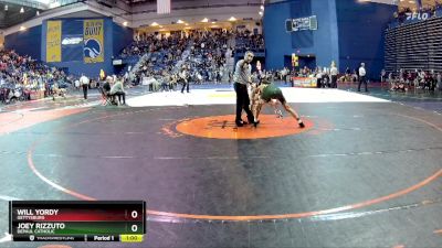 120 lbs Cons. Round 2 - Joey Rizzuto, DePaul Catholic vs Will Yordy, Gettysburg