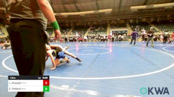 73 lbs 3rd Place - Lathan Russell, Tecumseh Youth Wrestling vs Easton Pollard, Piedmont