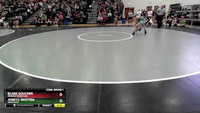 95 lbs Cons. Round 1 - Blake Goucher, Prodigy Wrestling vs Atreyu Whitten, Open Mats